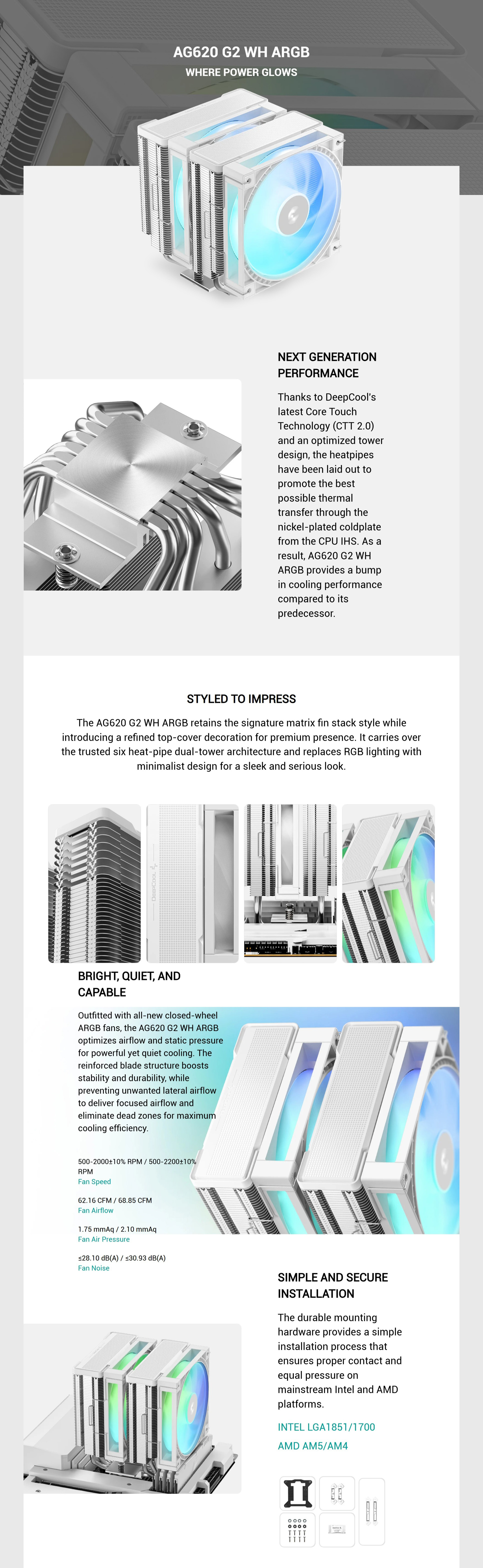 CPU-Cooling-DeepCool-AG620-ARGB-G2-120mm-ARGB-Dual-Tower-CPU-Cooler-White-R-AG620-WHAMMG2-G-1