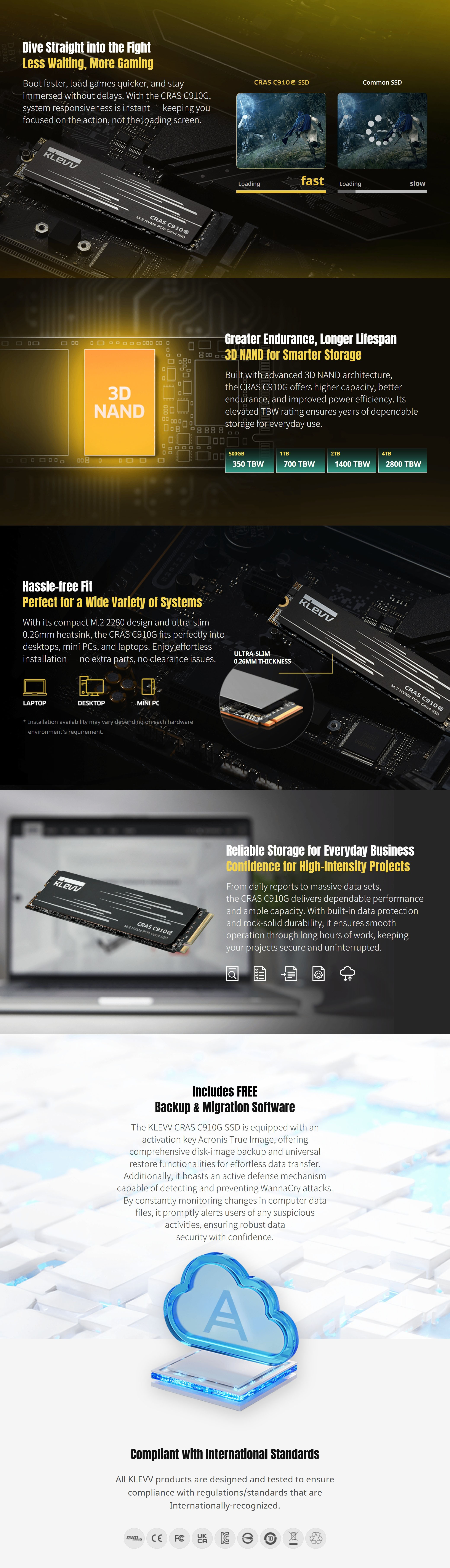 SSD-Hard-Drives-KLEVV-4TB-K04TBM2SP0-10G-CRAS-C910G-PCIe-4-0-NVMe-M-2-2280-SSD-2
