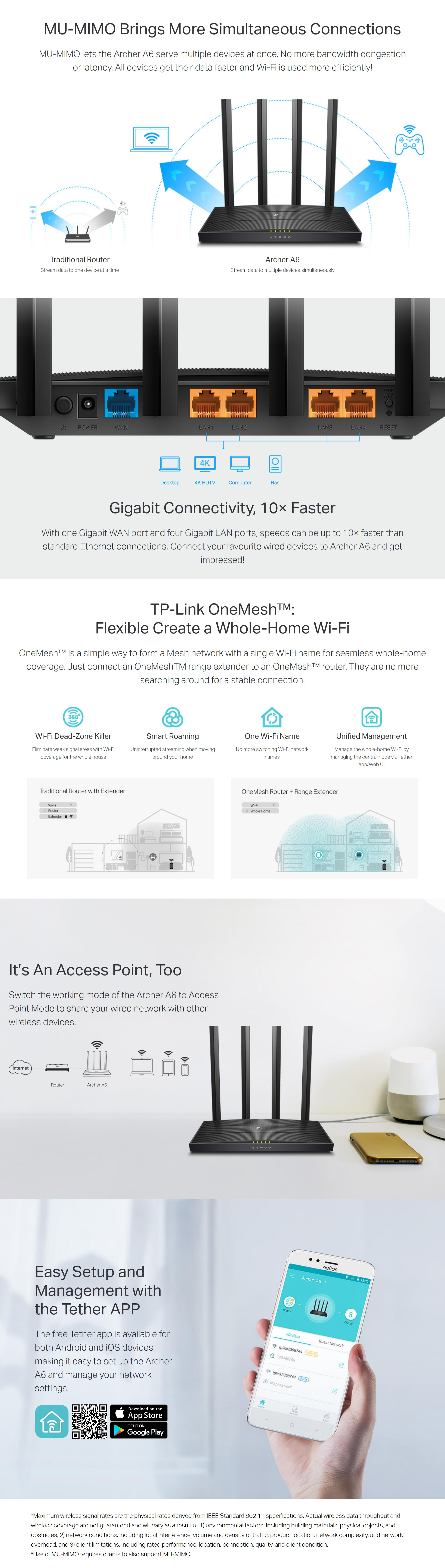 Routers-TP-Link-AC1200-Dual-Band-MU-MIMO-Gigabit-Router-US-6-0-Archer-A6-US-6-0-2
