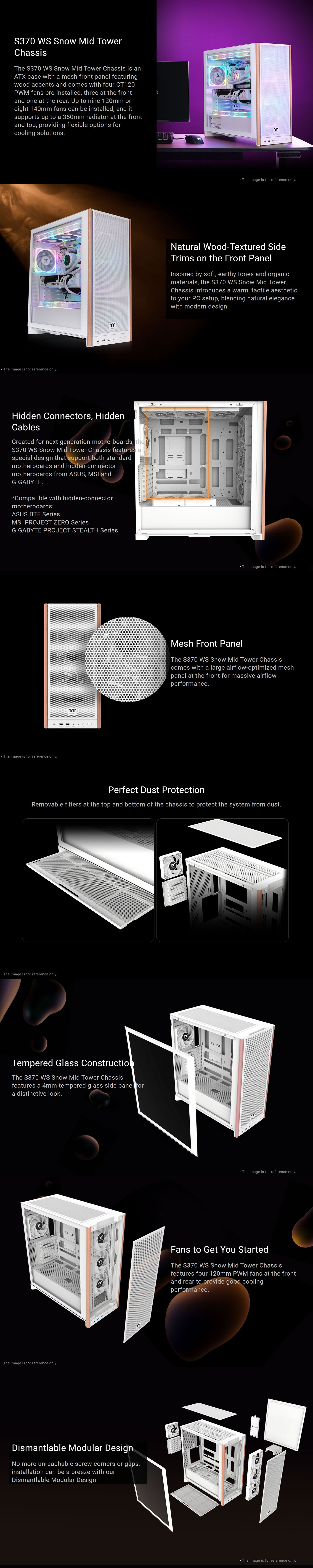 Thermaltake-Cases-Thermaltake-S370-WS-Mesh-Tempered-Glass-Mid-Tower-ATX-Case-Snow-Wood-Edition-CA-11J-00M6WN-00-1 Thermaltake-Cases-Thermaltake-S370-WS-Mesh-Tempered-Glass-Mid-Tower-ATX-Case-Snow-Wood-Edition-CA-11J-00M6WN-00-1