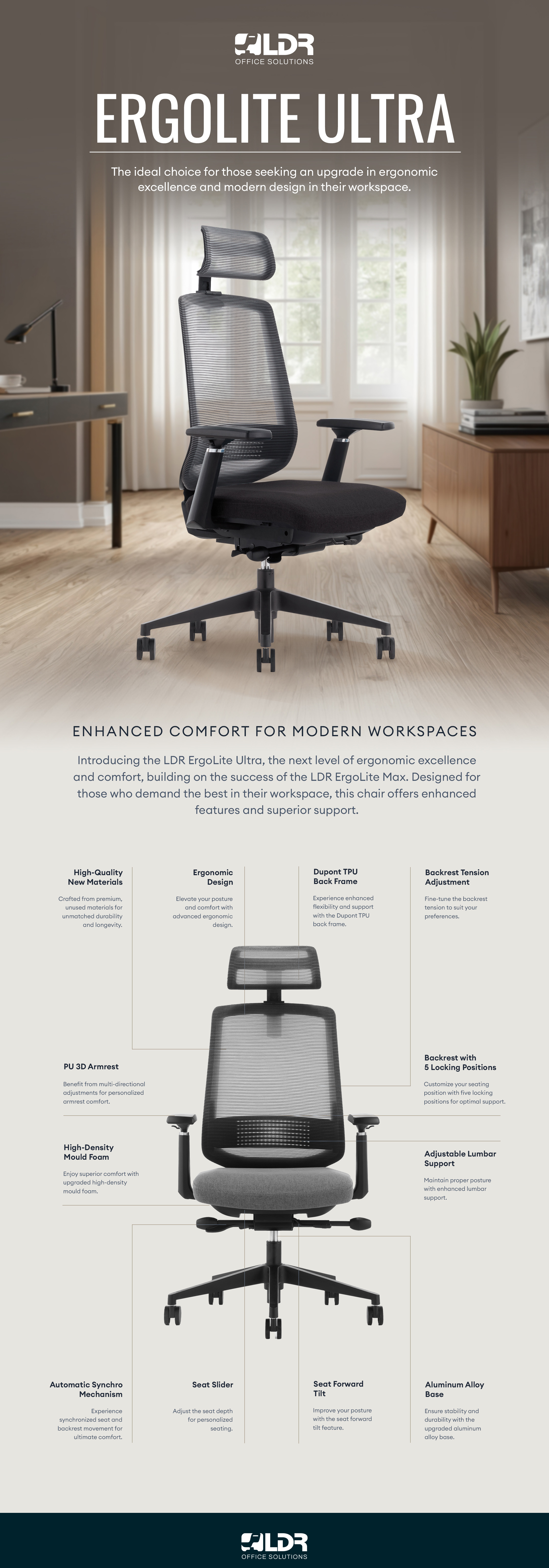 Gaming-Chairs-LDR-ErgoLite-Ultra-Chair-Premium-Ergonomic-Office-Chair-ERGOLITE-ULTRA-BLACK-4