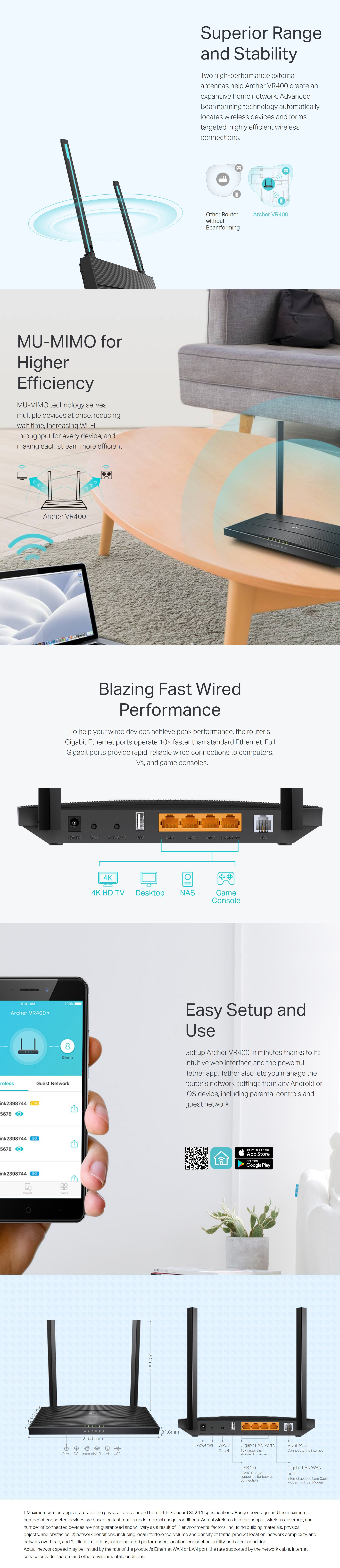 Modem-Routers-TP-Link-AC1200-Wireless-MU-MIMO-VDSL-ADSL-Modem-Router-EU-4-0-Archer-VR400-V4-2
