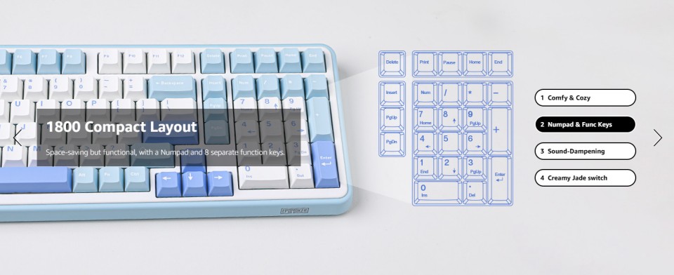 Gaming-Keyboards-EPOMAKER-TH99-Tri-Mode-Wireless-Mechanical-Keyboard-Hot-Swappable-Custom-Keyboard-for-PC-Mac-Office-Gaming-White-Blue-Creamy-Jade-14