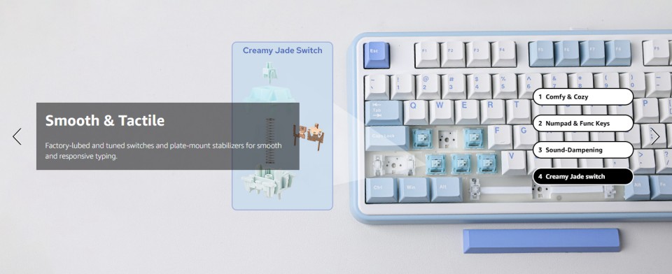 Gaming-Keyboards-EPOMAKER-TH99-Tri-Mode-Wireless-Mechanical-Keyboard-Hot-Swappable-Custom-Keyboard-for-PC-Mac-Office-Gaming-White-Blue-Creamy-Jade-16