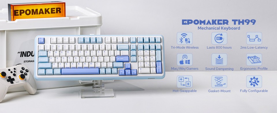 Gaming-Keyboards-EPOMAKER-TH99-Tri-Mode-Wireless-Mechanical-Keyboard-Hot-Swappable-Custom-Keyboard-for-PC-Mac-Office-Gaming-White-Blue-Creamy-Jade-4