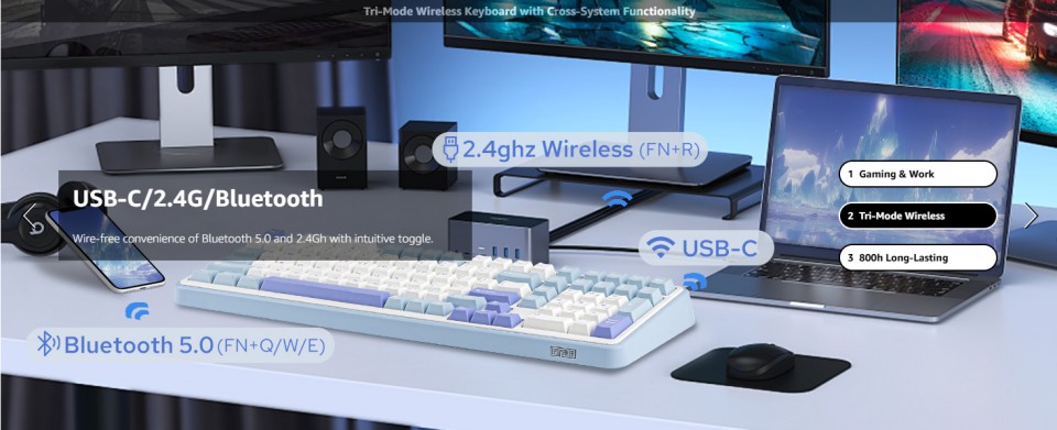 Gaming-Keyboards-EPOMAKER-TH99-Tri-Mode-Wireless-Mechanical-Keyboard-Hot-Swappable-Custom-Keyboard-for-PC-Mac-Office-Gaming-White-Blue-Creamy-Jade-5