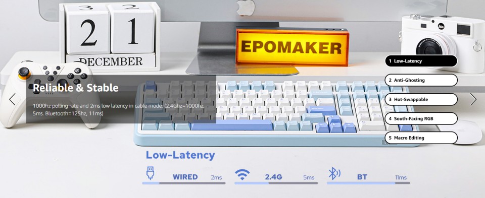 Gaming-Keyboards-EPOMAKER-TH99-Tri-Mode-Wireless-Mechanical-Keyboard-Hot-Swappable-Custom-Keyboard-for-PC-Mac-Office-Gaming-White-Blue-Creamy-Jade-8