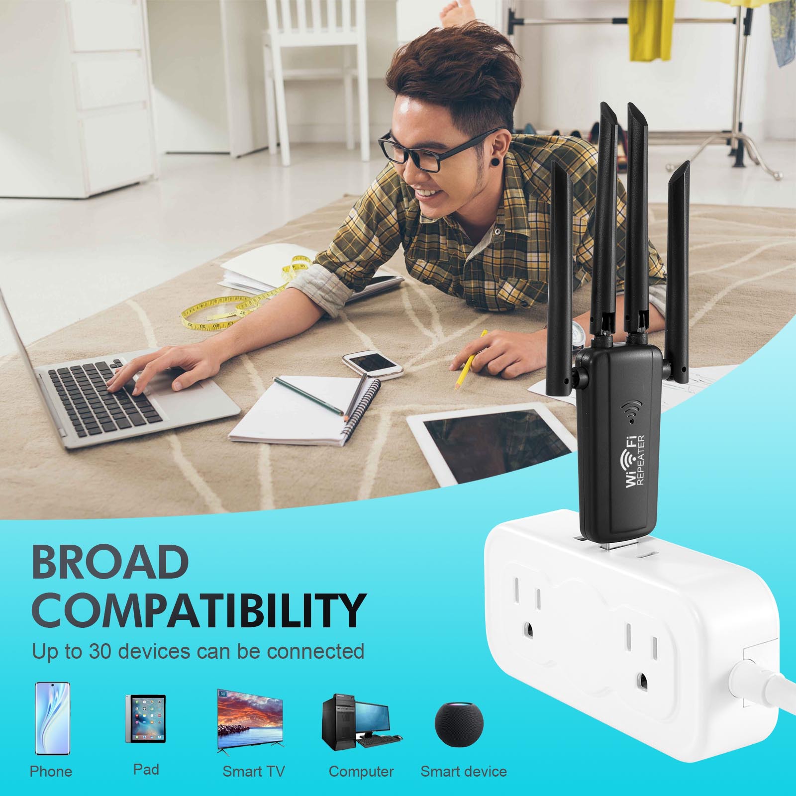 Wifi-Range-Extenders-300Mbps-USB-WiFi-Range-Extender-White-Wireless-Signal-Booster-Repeater-Home-Network-Amplifier-New-Model-7 Wifi-Range-Extenders-300Mbps-USB-WiFi-Range-Extender-White-Wireless-Signal-Booster-Repeater-Home-Network-Amplifier-New-Model-7