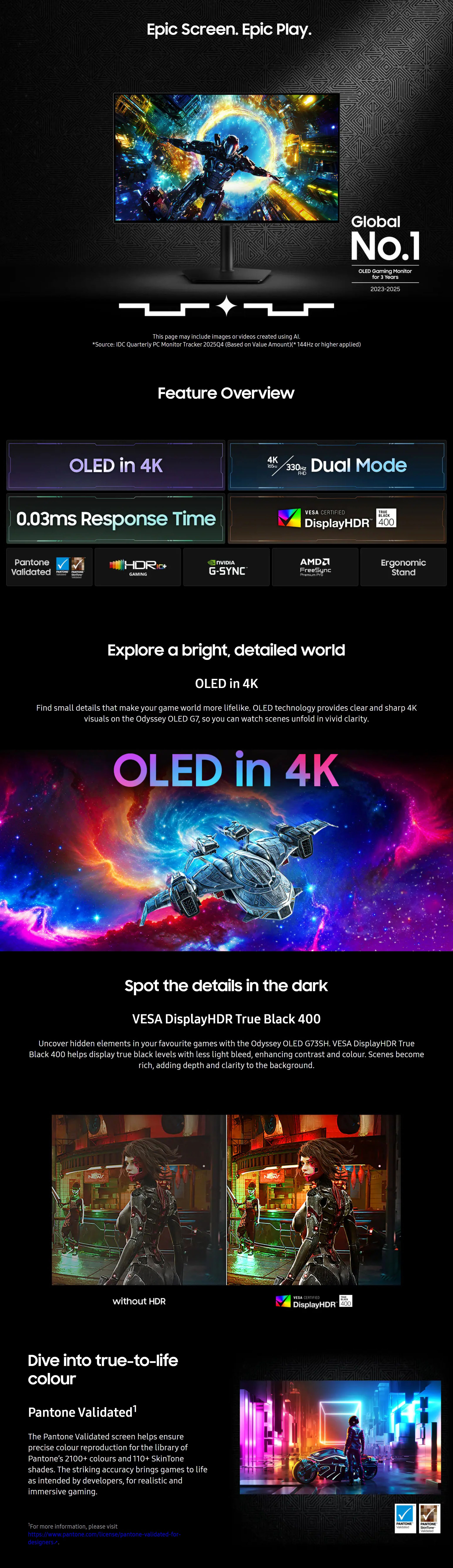 Monitors-Samsung-Odyssey-G7-G73SH-32in-4K-165Hz-FHD-330Hz-OLED-Gaming-Monitor-LS32HG732SEXXY-2