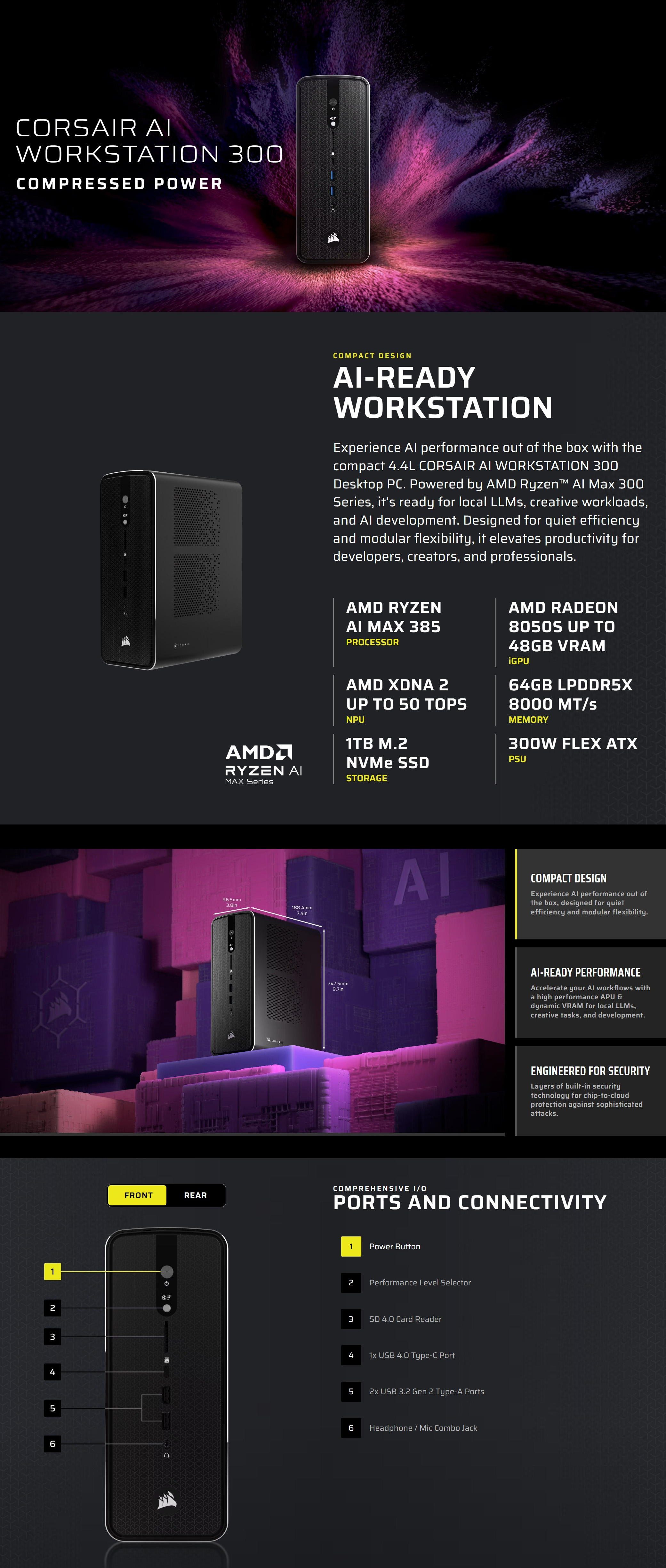 Branded-Desktop-PCs-Corsair-AI-Workstation-300-AMD-Ryzen-Max-385-Radeon-8050S-1TB-SSD-64GB-RAM-Desktop-PC-CS-9080001-AU-1 Branded-Desktop-PCs-Corsair-AI-Workstation-300-AMD-Ryzen-Max-385-Radeon-8050S-1TB-SSD-64GB-RAM-Desktop-PC-CS-9080001-AU-1