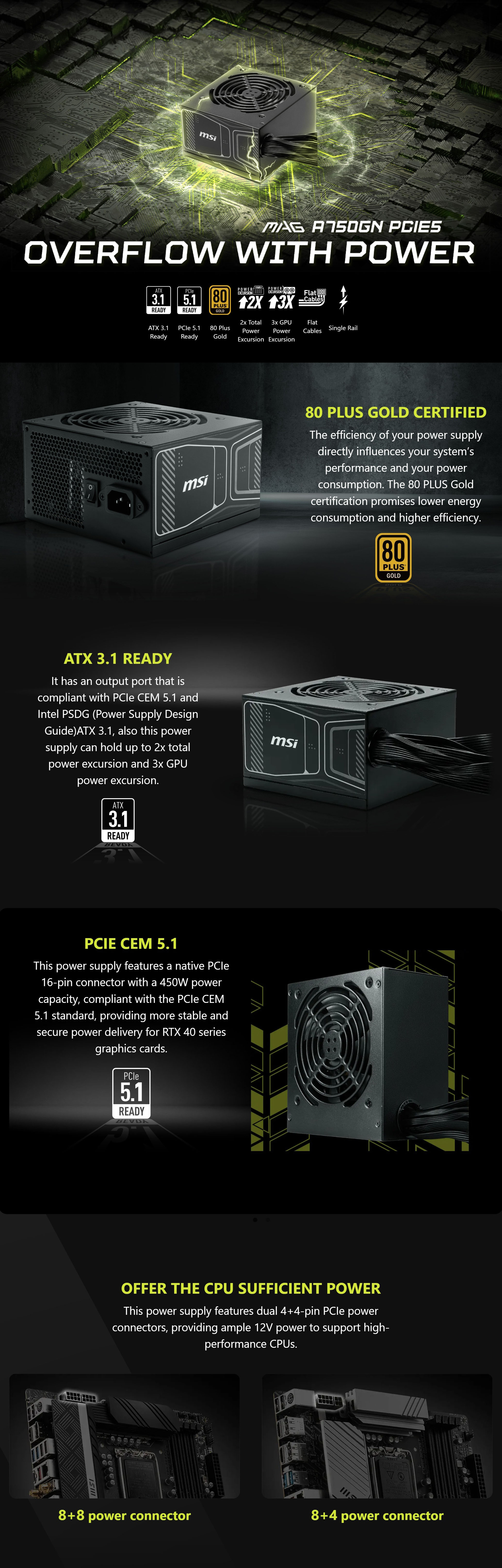 Power-Supply-PSU-MSI-MAG-750W-A750GN-PCIE5-80-Gold-PCIe-5-1-ATX-3-1-Black-Power-Supply-Bulk-Pack-MAG-A750GN-PCIE5-BULK-1