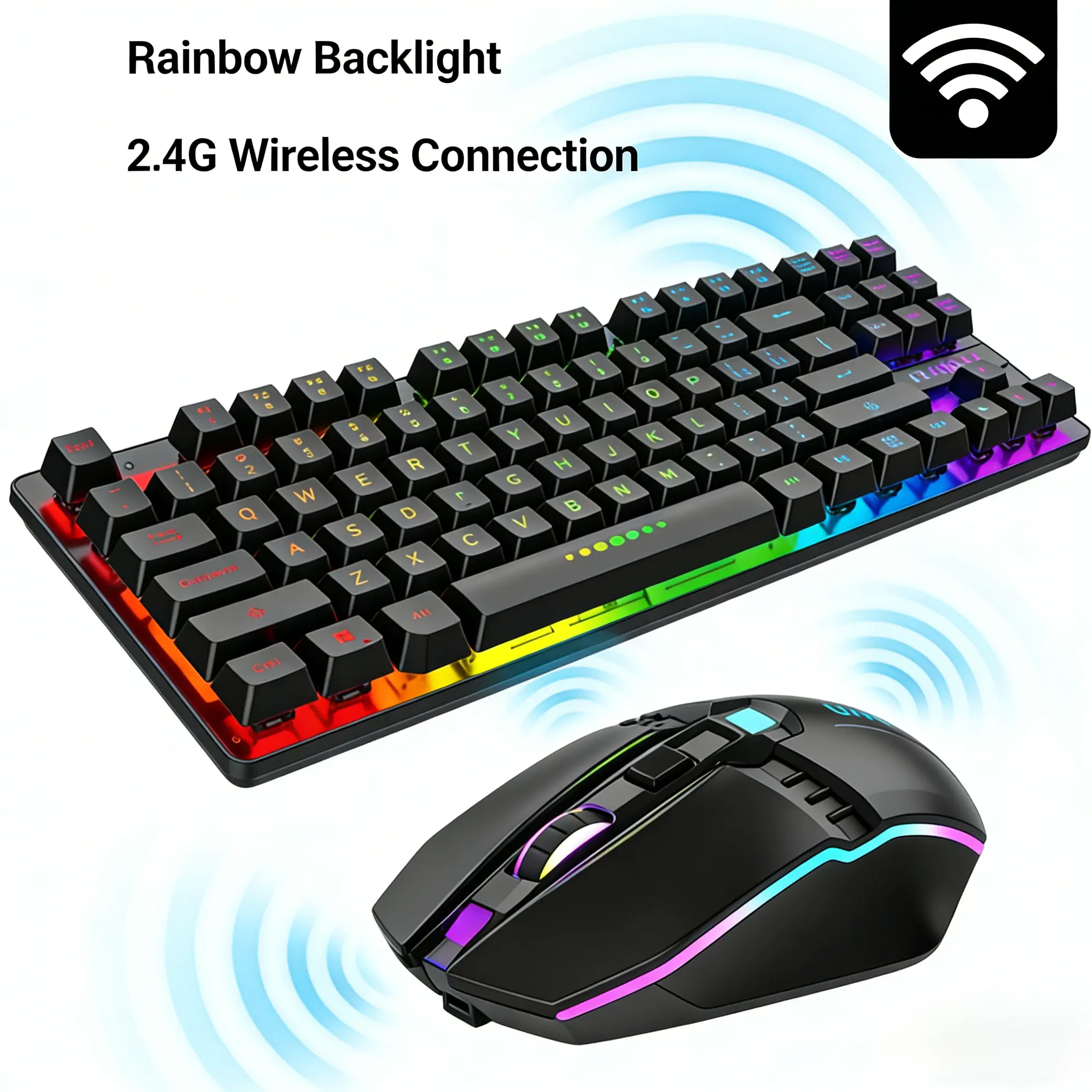 Keyboards-87-Key-2-4G-Wireless-Gaming-Keyboard-and-Mouse-Combo-Rechargeable-Rainbow-LED-Backlit-Mechanical-Feel-USB-Receiver-for-PC-Laptop-Black-VELORICA-17 Keyboards-87-Key-2-4G-Wireless-Gaming-Keyboard-and-Mouse-Combo-Rechargeable-Rainbow-LED-Backlit-Mechanical-Feel-USB-Receiver-for-PC-Laptop-Black-VELORICA-17