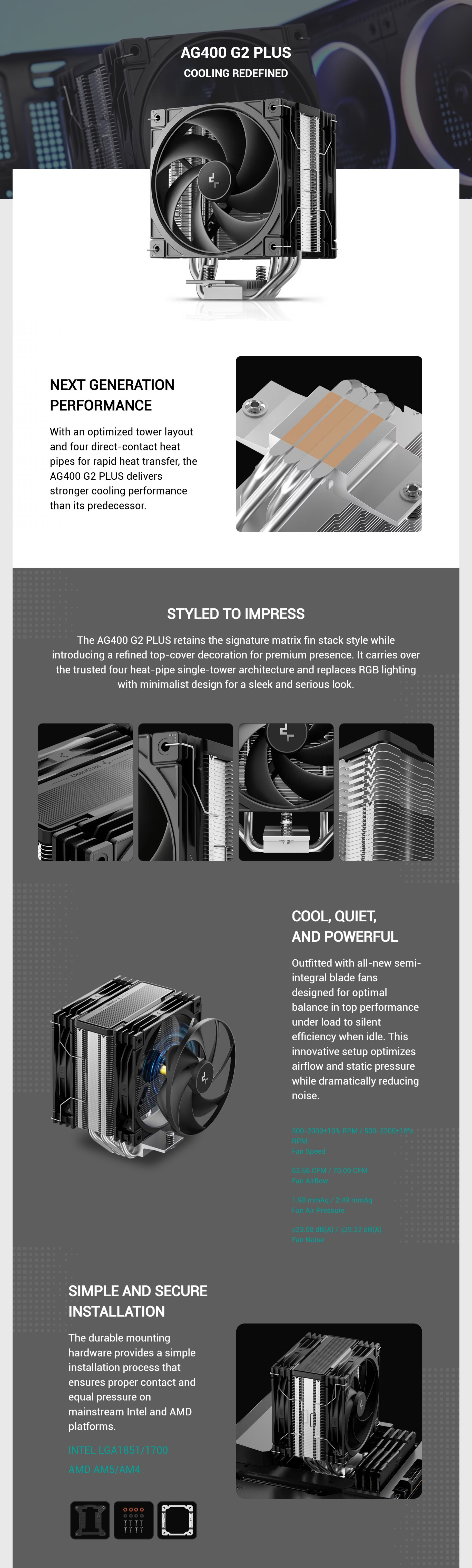 CPU-Cooling-DeepCool-AG400-G2-Plus-Single-Tower-4-Pin-PWM-CPU-Cooler-AG400-G2-PLUS-1