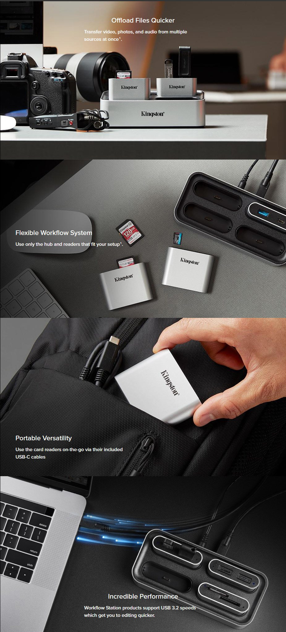 Enclosures-Docking-Kingston-USB-C-3-2-Gen-2-Workflow-Station-Dock-w-5G-USB-A-C-Hub-WFS-U-1 Enclosures-Docking-Kingston-USB-C-3-2-Gen-2-Workflow-Station-Dock-w-5G-USB-A-C-Hub-WFS-U-1