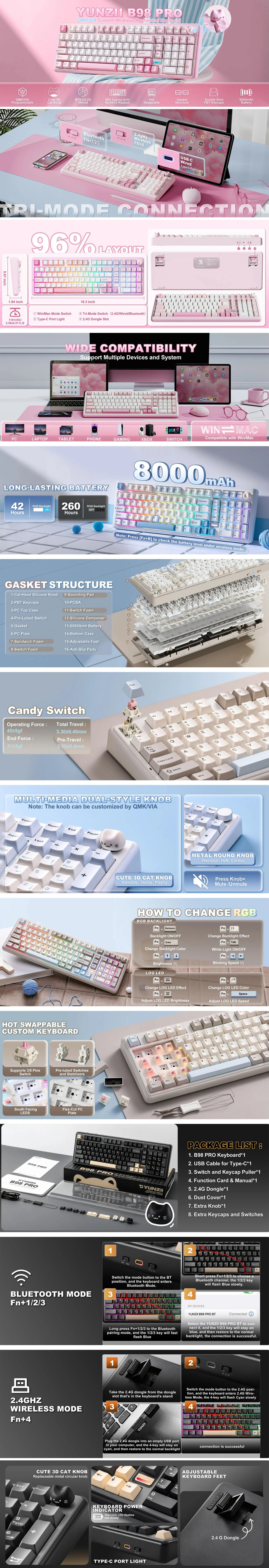 Keyboards-YUNZII-B98-PRO-QMK-VIA-Hot-Swap-Wireless-Mechanical-Keyboard-Coffee-Brown-KBYZB98PCWCY-1
