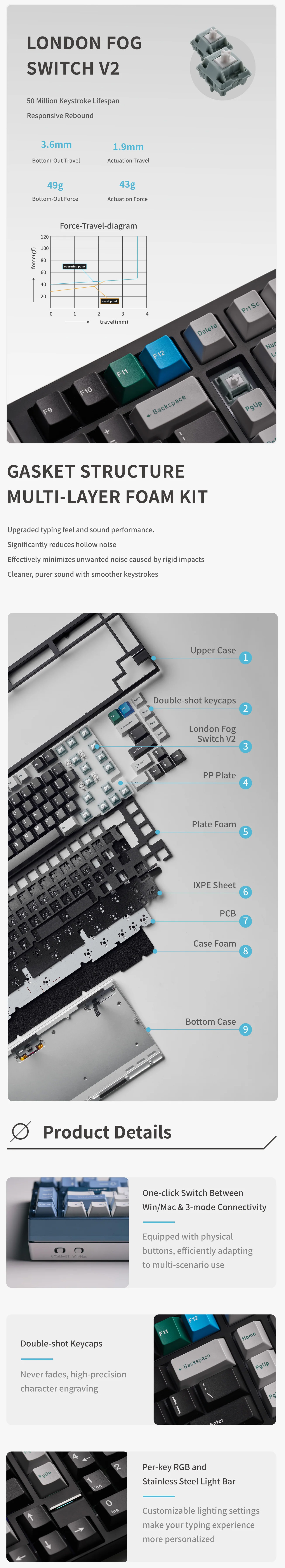 Keyboards-Qwertykeys-x-Neo-Studio-Neo98-Prebuilt-Wireless-Mechanical-Keyboard-Anodized-Taupe-Grey-KBNEO98GY-2 Keyboards-Qwertykeys-x-Neo-Studio-Neo98-Prebuilt-Wireless-Mechanical-Keyboard-Anodized-Taupe-Grey-KBNEO98GY-2