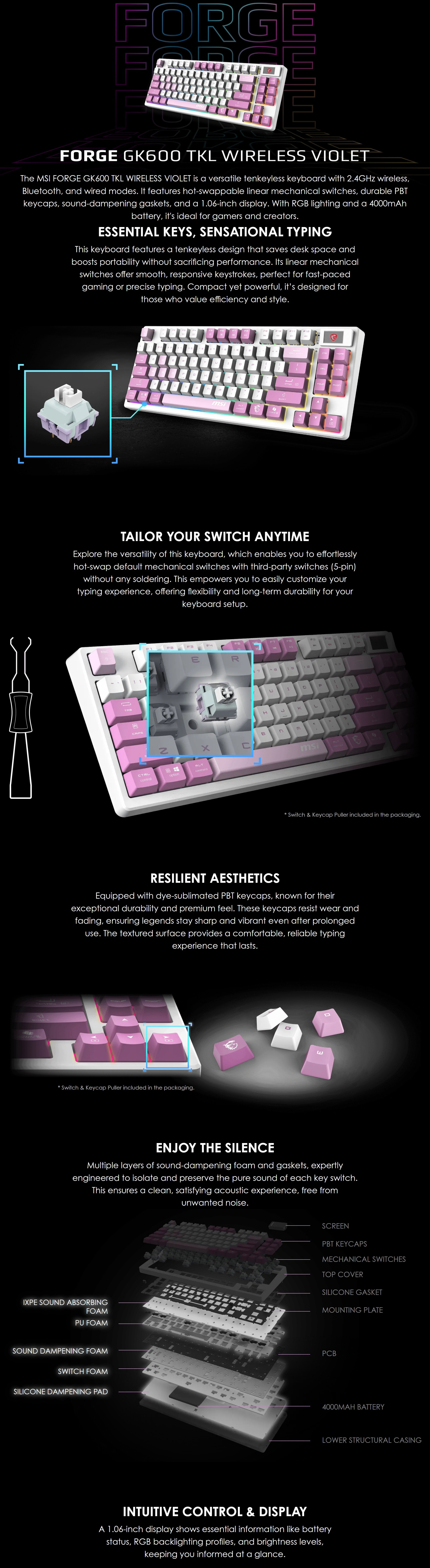 Keyboards-MSI-Forge-GK600-TKL-RGB-Mechanical-Linear-Wireless-Gaming-Keyboard-Violet-US-FORGE-GK600-TKL-WIRELESS-VIOLET-US-1 Keyboards-MSI-Forge-GK600-TKL-RGB-Mechanical-Linear-Wireless-Gaming-Keyboard-Violet-US-FORGE-GK600-TKL-WIRELESS-VIOLET-US-1