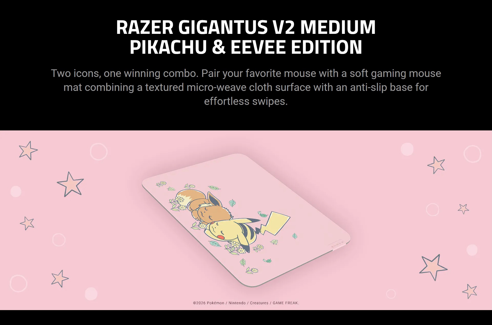 Mouse-Pads-Razer-Gigantus-V2-Soft-Gaming-Mouse-Mat-Medium-Pikachu-Eevee-Edition-RZ02-03334900-2 Mouse-Pads-Razer-Gigantus-V2-Soft-Gaming-Mouse-Mat-Medium-Pikachu-Eevee-Edition-RZ02-03334900-2
