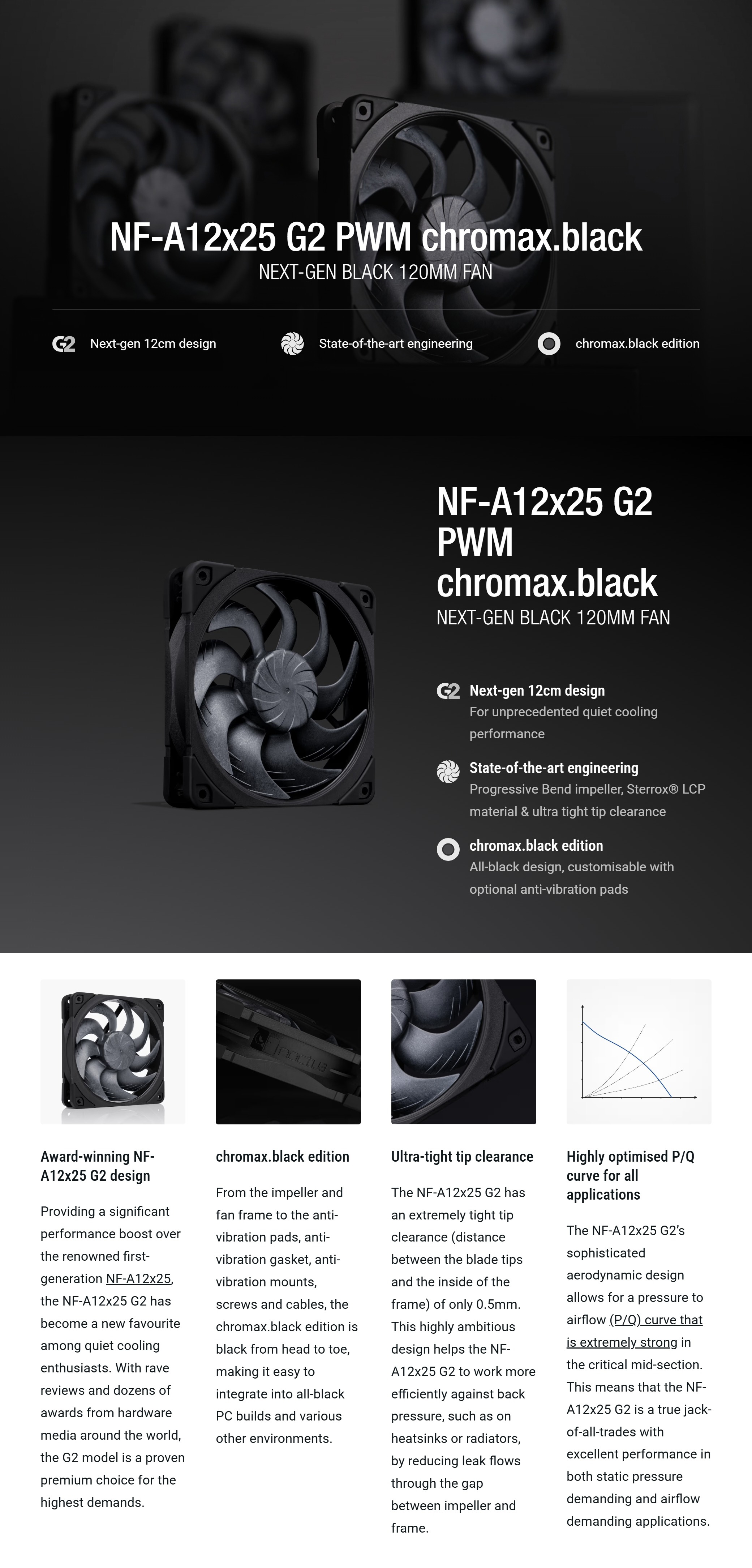 120mm-Case-Fans-Noctua-NF-A12X25-G2-PWM-120mm-Chromax-Fan-Black-NF-A12X25-G2-PWM-CH-BK-1 120mm-Case-Fans-Noctua-NF-A12X25-G2-PWM-120mm-Chromax-Fan-Black-NF-A12X25-G2-PWM-CH-BK-1