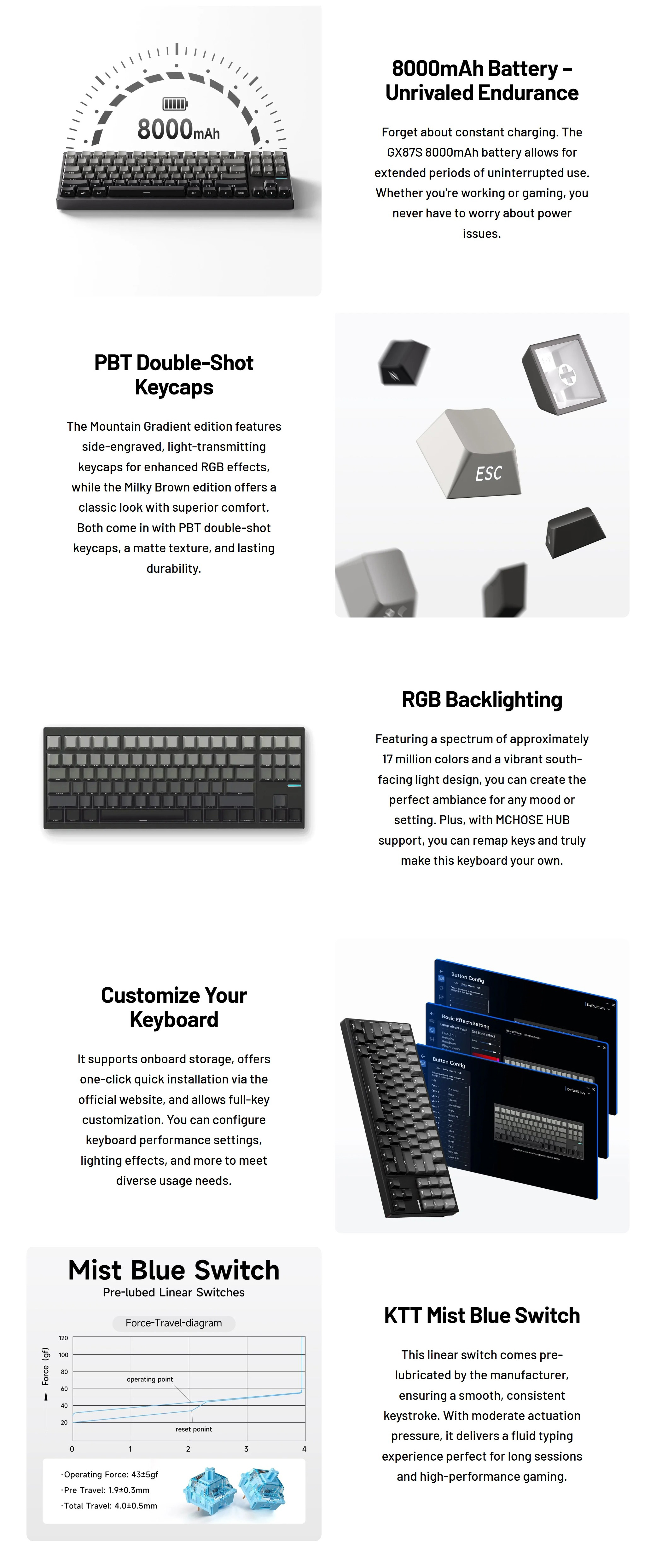 Keyboards-MCHOSE-GX87S-Wireless-Aluminum-Mechanical-Keyboard-Milky-Brown-Mist-Blue-Switch-KBMCGX872-2 Keyboards-MCHOSE-GX87S-Wireless-Aluminum-Mechanical-Keyboard-Milky-Brown-Mist-Blue-Switch-KBMCGX872-2