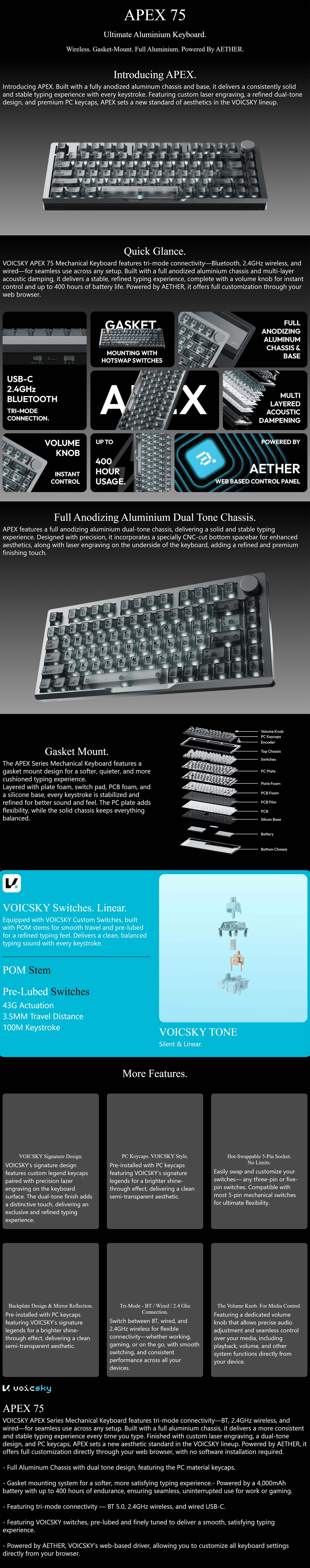 Keyboards-VOICSKY-Apex-75-Wireless-Anodized-Aluminium-Chassis-Mechanical-Keyboard-Dark-Tone-Linear-Switch-KBAPEX75ADKTE-1 Keyboards-VOICSKY-Apex-75-Wireless-Anodized-Aluminium-Chassis-Mechanical-Keyboard-Dark-Tone-Linear-Switch-KBAPEX75ADKTE-1