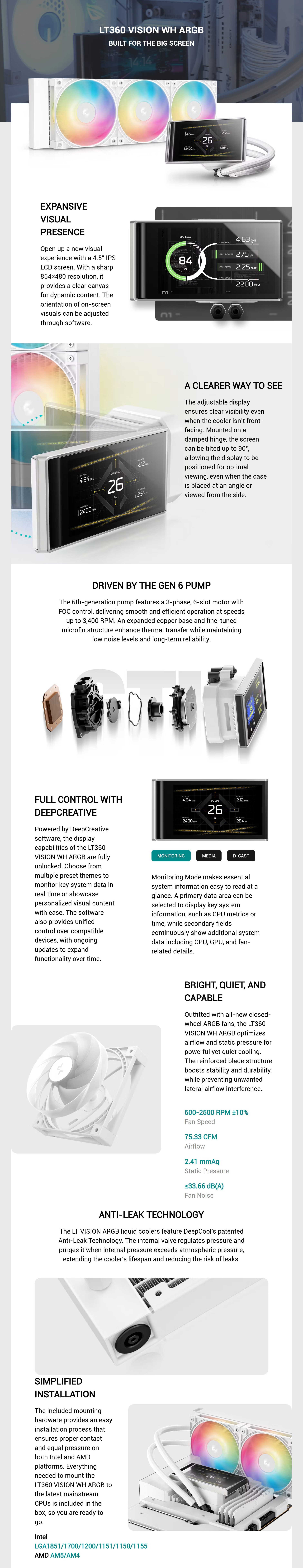 CPU-Cooling-Deepcool-LT360-Vision-ARGB-360mm-4-5in-LCD-AIO-Liquid-CPU-Cooler-White-R-LT360VISION-WHAMMC-G-1-1 CPU-Cooling-Deepcool-LT360-Vision-ARGB-360mm-4-5in-LCD-AIO-Liquid-CPU-Cooler-White-R-LT360VISION-WHAMMC-G-1-1