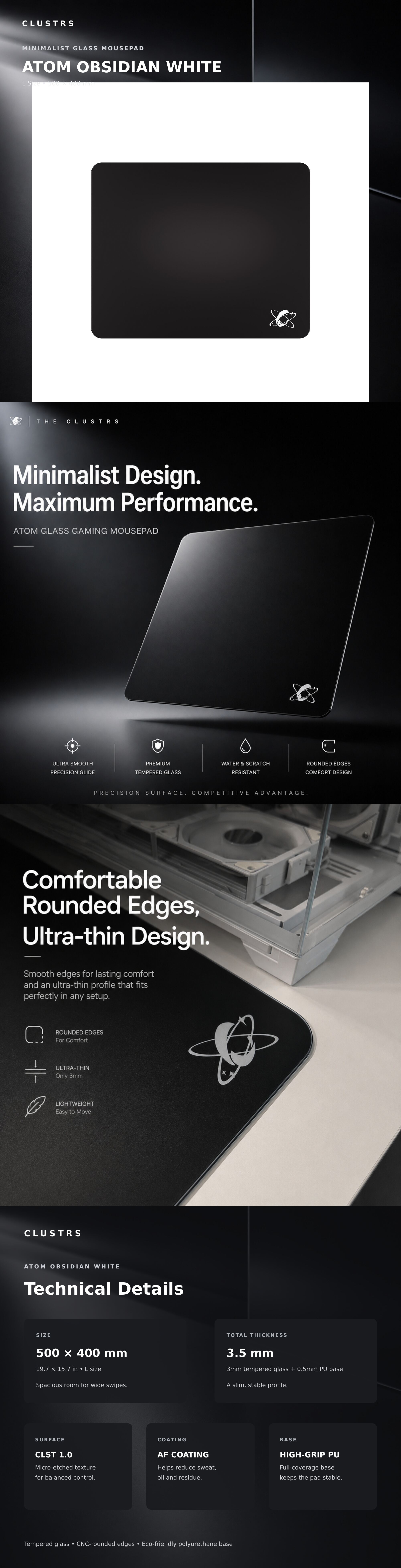 Mouse-Mouse-Pads-Clustrs-Atom-Gaming-Glass-Mousepad-Obsidian-White-2 Mouse-Mouse-Pads-Clustrs-Atom-Gaming-Glass-Mousepad-Obsidian-White-2