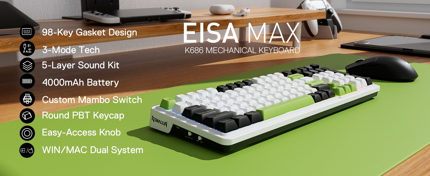 Keyboards-Redragon-K686-PRO-98-Keys-Wireless-Gasket-RGB-Gaming-3-Mode-PBT-Mechanical-Hot-Swap-Keyboard-5-Layer-Noise-Dampening-Mint-Mambo-Switches-13 Keyboards-Redragon-K686-PRO-98-Keys-Wireless-Gasket-RGB-Gaming-3-Mode-PBT-Mechanical-Hot-Swap-Keyboard-5-Layer-Noise-Dampening-Mint-Mambo-Switches-13