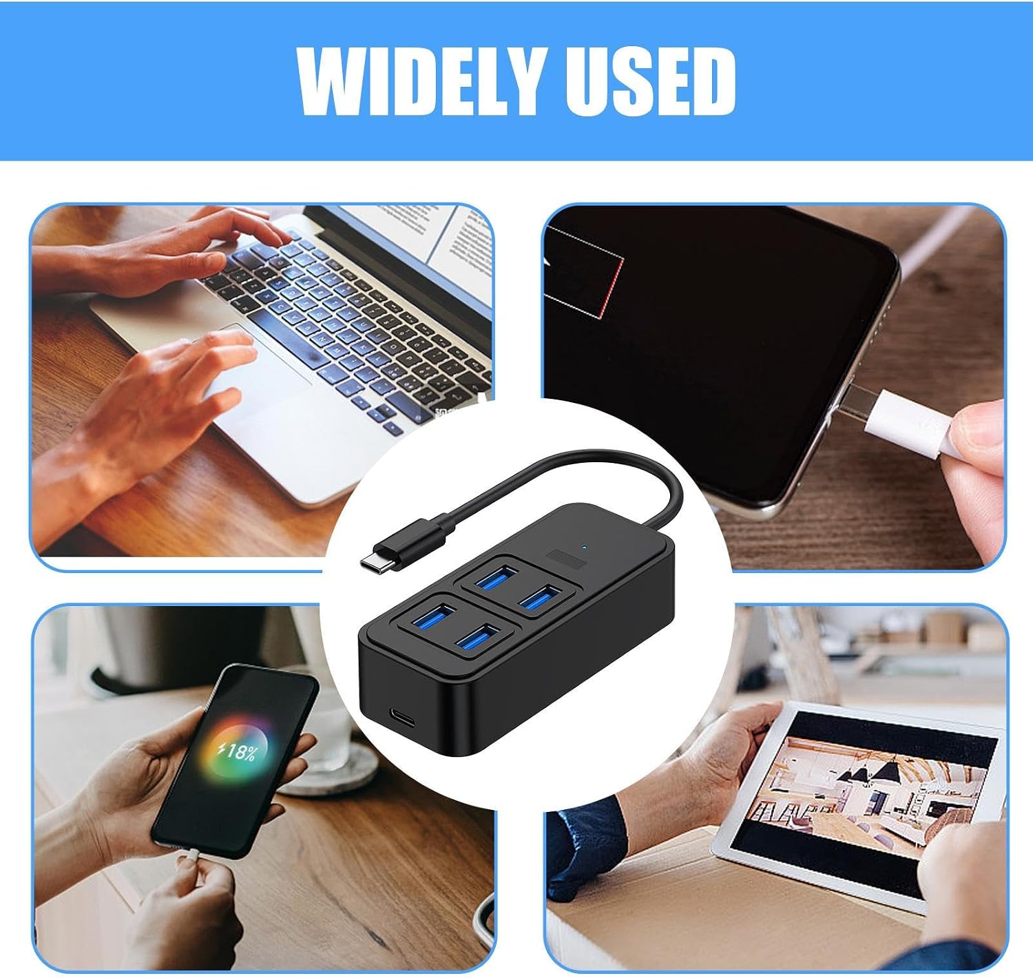 USB-Hubs-USB-C-Hub-5in1-Docking-Station-4-USB-3-0-Port-1-Type-C-DC-5W-Power-Delivery-Hub-USB-A-Adapter-Fast-Data-Transfer-USB-Splitter-for-Macbook-Computer-Etc-18 USB-Hubs-USB-C-Hub-5in1-Docking-Station-4-USB-3-0-Port-1-Type-C-DC-5W-Power-Delivery-Hub-USB-A-Adapter-Fast-Data-Transfer-USB-Splitter-for-Macbook-Computer-Etc-18