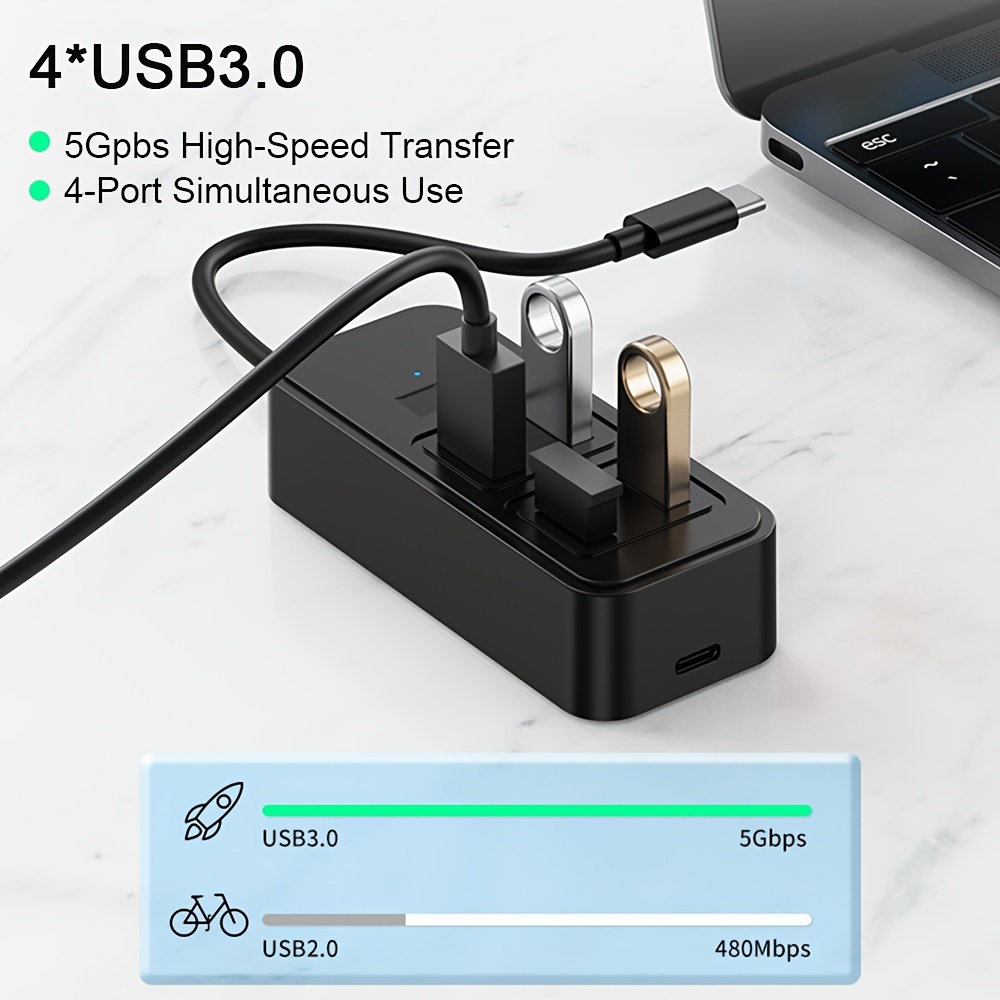 USB-Hubs-USB-C-Hub-5in1-Docking-Station-4-USB-3-0-Port-1-Type-C-DC-5W-Power-Delivery-Hub-USB-A-Adapter-Fast-Data-Transfer-USB-Splitter-for-Macbook-Computer-Etc-19 USB-Hubs-USB-C-Hub-5in1-Docking-Station-4-USB-3-0-Port-1-Type-C-DC-5W-Power-Delivery-Hub-USB-A-Adapter-Fast-Data-Transfer-USB-Splitter-for-Macbook-Computer-Etc-19