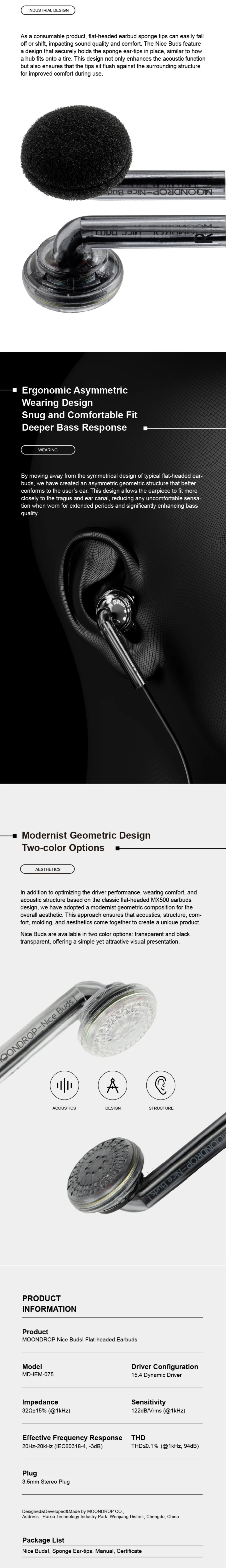 Headphones-MoonDrop-Nice-Buds-Dynamic-Wired-Earphone-Transparent-MDNICEBUDSTR-2 Headphones-MoonDrop-Nice-Buds-Dynamic-Wired-Earphone-Transparent-MDNICEBUDSTR-2