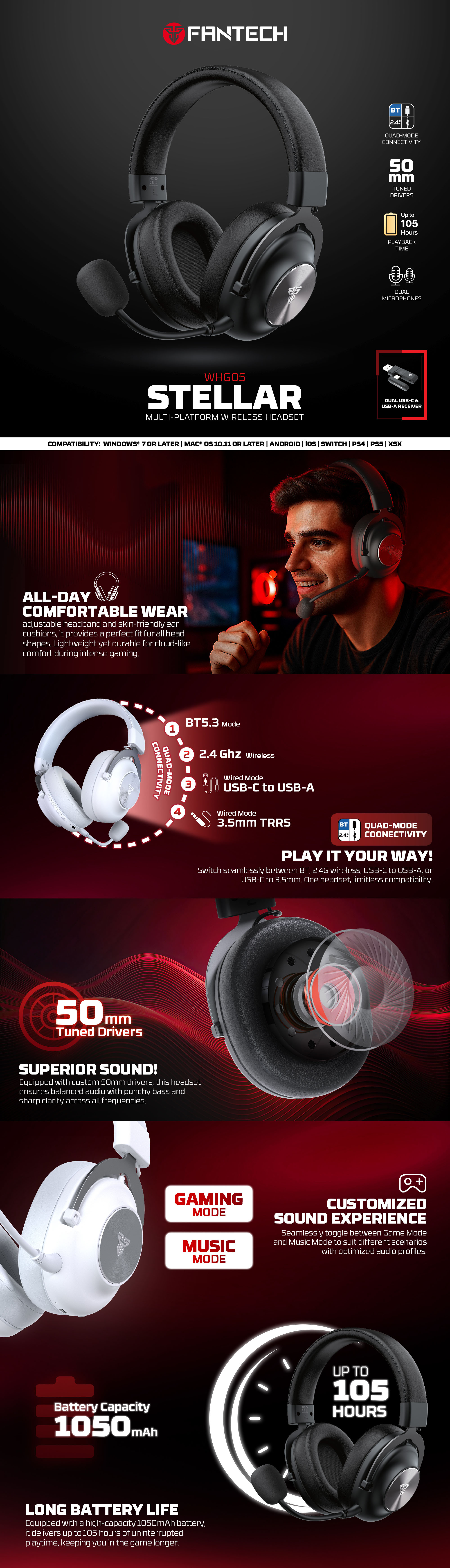 Headphones-Fantech-WHG05-Stellar-Wireless-Bluetooth-Dual-Microphones-Multi-platform-Headset-HSFTWHG05BK-8