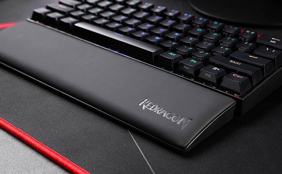 Keyboards-Redragon-P035-Meteor-S-Computer-Keyboard-Wrist-Rest-Pad-60-61-Keys-Compact-Size-11-38-x-2-87-in-0-78-inch-20mm-Height-Black-8 Keyboards-Redragon-P035-Meteor-S-Computer-Keyboard-Wrist-Rest-Pad-60-61-Keys-Compact-Size-11-38-x-2-87-in-0-78-inch-20mm-Height-Black-8