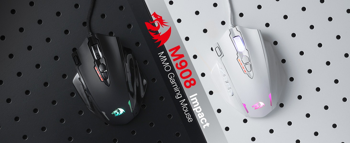 Mouse-Mouse-Pads-Redragon-M908-Impact-RGB-LED-MMO-Gaming-Mouse-with-12-Side-Buttons-Max-12-400DPI-High-Precision-20-Programmable-Macro-Shortcuts-White-13 Mouse-Mouse-Pads-Redragon-M908-Impact-RGB-LED-MMO-Gaming-Mouse-with-12-Side-Buttons-Max-12-400DPI-High-Precision-20-Programmable-Macro-Shortcuts-White-13