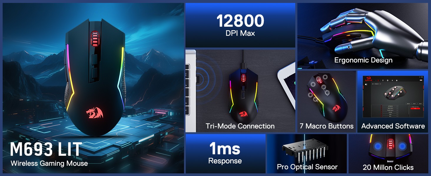 Redragon-M693-LIT-Wireless-Gaming-Mouse-12800-DPI-Mice-w-3-Mode-Connection-BT-2-4G-Wireless-7-Macro-Buttons-Reliable-Power-Capacity-12 Redragon-M693-LIT-Wireless-Gaming-Mouse-12800-DPI-Mice-w-3-Mode-Connection-BT-2-4G-Wireless-7-Macro-Buttons-Reliable-Power-Capacity-12