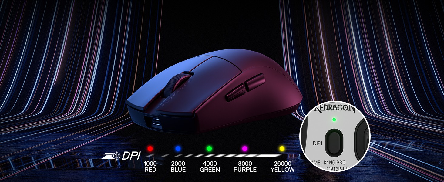 Redragon-M916-PRO-3-Mode-Wireless-Gaming-Mouse-Hype-Speed-4K-Polling-Rate-49G-Ultra-Light-26K-DPI-Black-22 Redragon-M916-PRO-3-Mode-Wireless-Gaming-Mouse-Hype-Speed-4K-Polling-Rate-49G-Ultra-Light-26K-DPI-Black-22