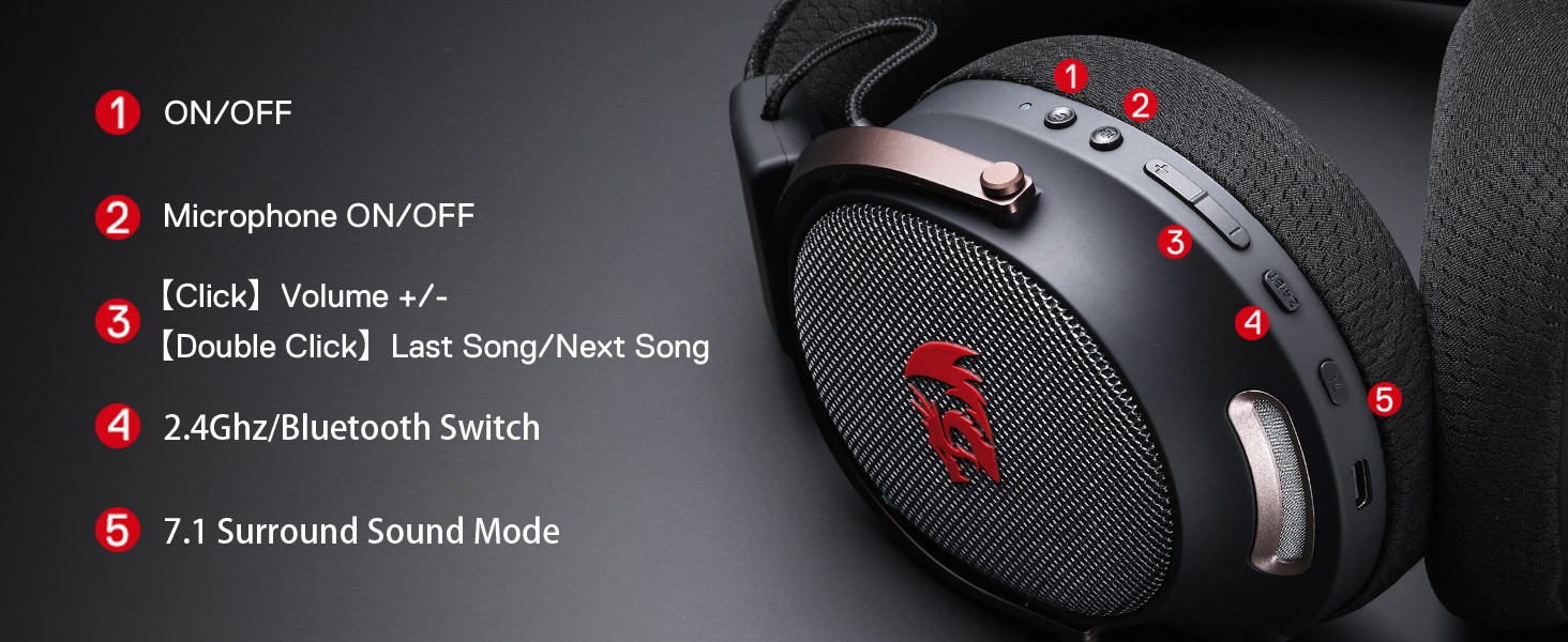 Headphones-Redragon-H858-3-Mode-Wireless-Gaming-Headset-7-1-Surround-Sound-53-mm-Drivers-Memory-Foam-Ear-Pads-Detachable-Noise-canceling-Microphone-Over-Ear-9 Headphones-Redragon-H858-3-Mode-Wireless-Gaming-Headset-7-1-Surround-Sound-53-mm-Drivers-Memory-Foam-Ear-Pads-Detachable-Noise-canceling-Microphone-Over-Ear-9
