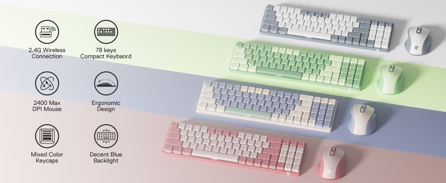 Keyboard-Mouse-Combos-Redragon-BS8772-Wireless-Keyboard-and-Mouse-Combo-78-Keys-2-4Ghz-Wireless-Low-Profile-Mechanical-Keyboard-w-2400-DPI-Mouse-Lollipop-Blue-13