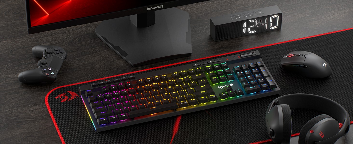 Keyboards-Redragon-K580-PRO-Wireless-RGB-Gaming-Keyboard-3-Modes-104-Keys-Hot-Swap-Socket-Linear-Red-Switch-24 Keyboards-Redragon-K580-PRO-Wireless-RGB-Gaming-Keyboard-3-Modes-104-Keys-Hot-Swap-Socket-Linear-Red-Switch-24