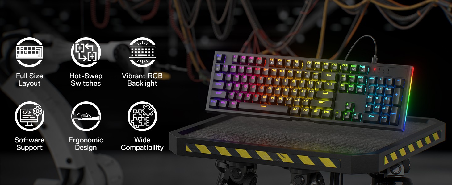 Keyboards-Redragon-K670-RGB-Backlit-104-Keys-Hot-Swap-Mechanical-Upgraded-Socket-Gaming-Keyboard-Quiet-Linear-Red-Switch-16 Keyboards-Redragon-K670-RGB-Backlit-104-Keys-Hot-Swap-Mechanical-Upgraded-Socket-Gaming-Keyboard-Quiet-Linear-Red-Switch-16