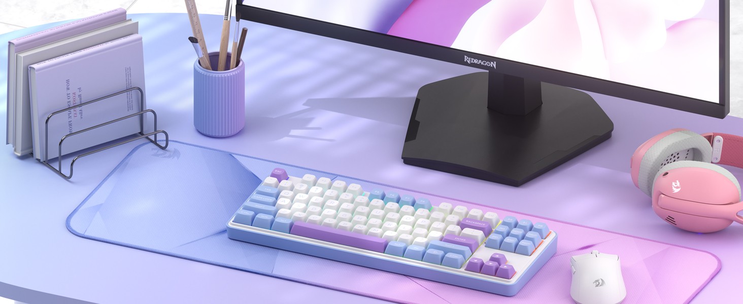 Keyboards-Redragon-K707-PRO-Wireless-Gasket-RGB-Gaming-3-Modes-87-Keys-TKL-Mechanical-Hot-Swap-Keyboard-5-Layer-Noise-Dampening-Mint-Mambo-Switch-16 Keyboards-Redragon-K707-PRO-Wireless-Gasket-RGB-Gaming-3-Modes-87-Keys-TKL-Mechanical-Hot-Swap-Keyboard-5-Layer-Noise-Dampening-Mint-Mambo-Switch-16