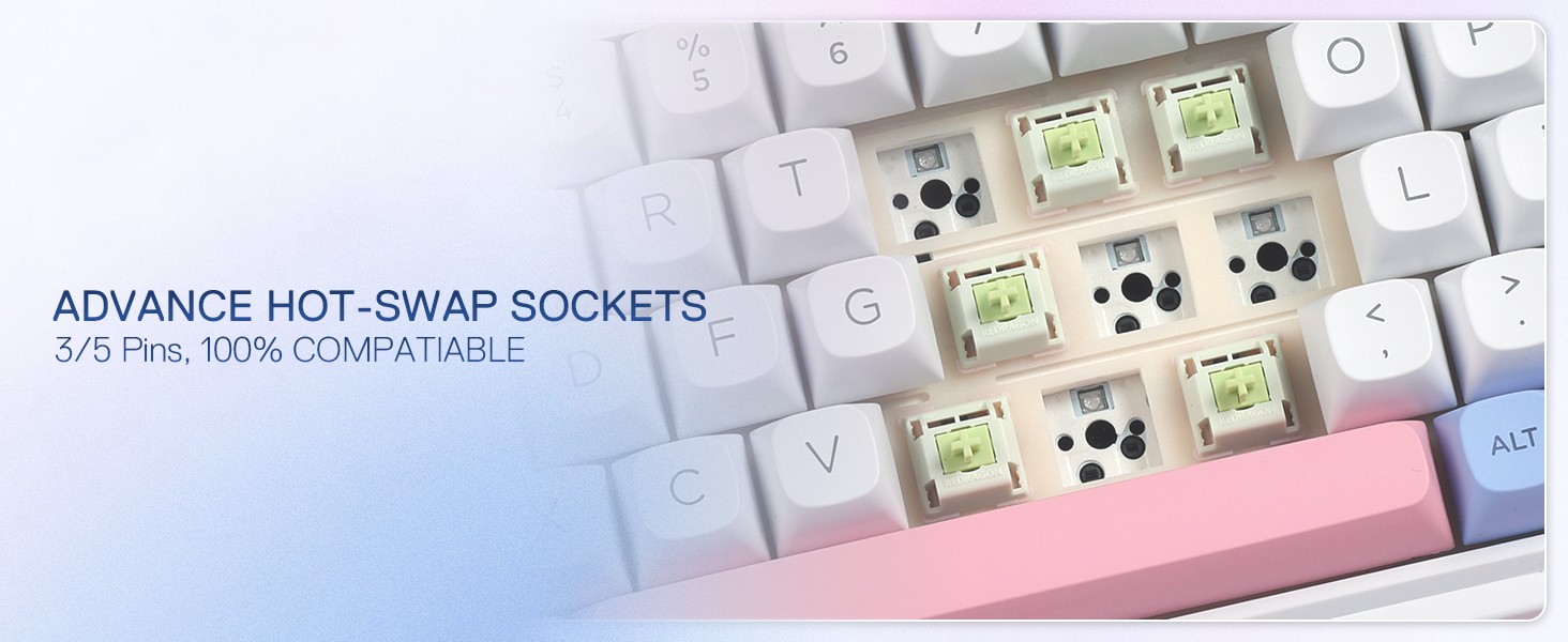 Keyboards-Redragon-K709-PRO-65-Wireless-Gasket-RGB-Gaming-Keyboard-68-Keys-Hot-Swap-Compact-Mechanical-Keyboard-w-Free-Mod-Socket-5-Layer-Noise-Dampening-16 Keyboards-Redragon-K709-PRO-65-Wireless-Gasket-RGB-Gaming-Keyboard-68-Keys-Hot-Swap-Compact-Mechanical-Keyboard-w-Free-Mod-Socket-5-Layer-Noise-Dampening-16
