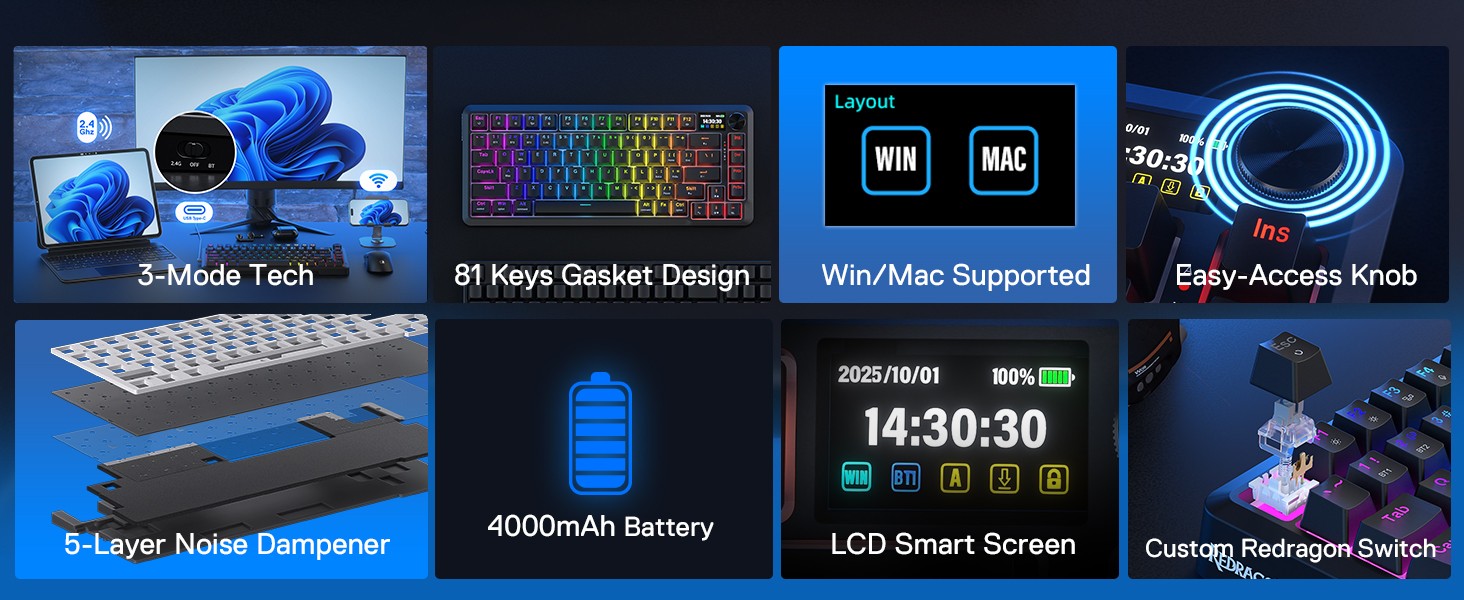 Keyboards-Redragon-K724-PRO-Wireless-Gasket-Gaming-Hype-Screen-Knob-81-Key-Mechanical-Keyboard-Easy-Control-1-14-TFT-Info-Display-5-Layer-Noise-Dampening-23 Keyboards-Redragon-K724-PRO-Wireless-Gasket-Gaming-Hype-Screen-Knob-81-Key-Mechanical-Keyboard-Easy-Control-1-14-TFT-Info-Display-5-Layer-Noise-Dampening-23