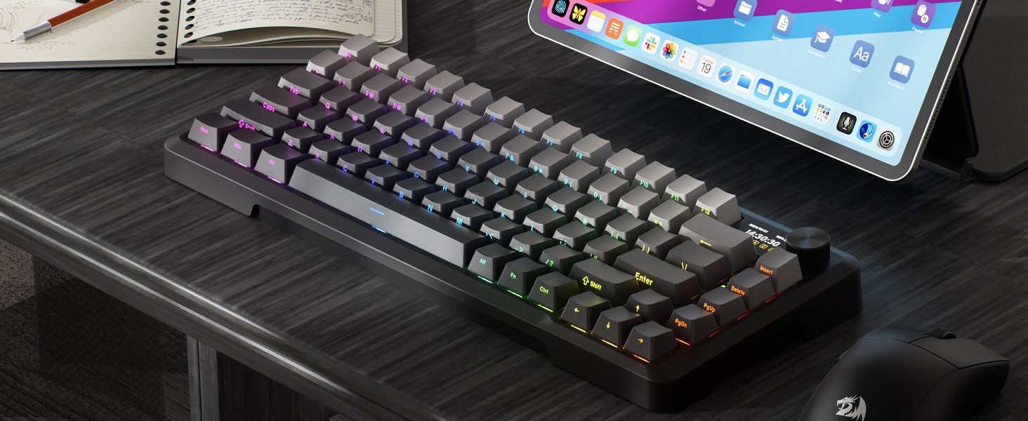 Keyboards-Redragon-K724-PRO-Wireless-Gasket-Gaming-Hype-Screen-Knob-81-Key-Mechanical-Keyboard-Easy-Control-1-14-TFT-Info-Display-Noise-Dampening-12 Keyboards-Redragon-K724-PRO-Wireless-Gasket-Gaming-Hype-Screen-Knob-81-Key-Mechanical-Keyboard-Easy-Control-1-14-TFT-Info-Display-Noise-Dampening-12