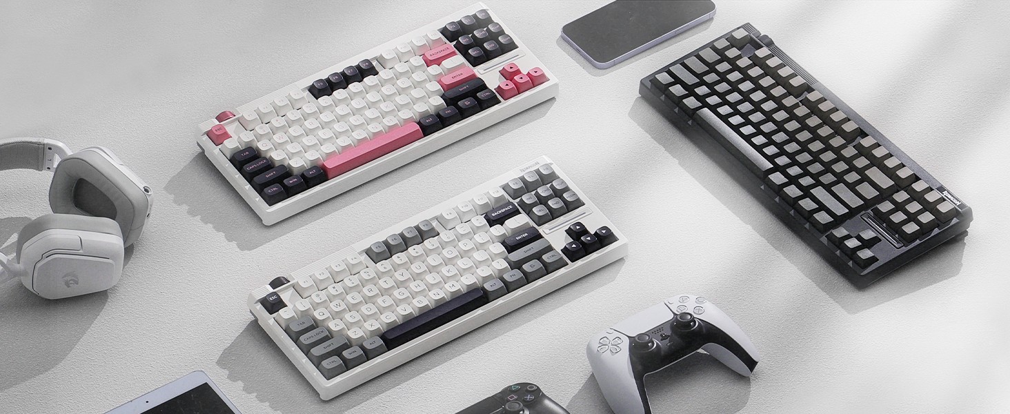 Keyboards-Redragon-K729-80-Wired-Gasket-RGB-Gaming-TKL-Mechanical-Keyboard-Dedicated-Knob-Control-Hot-Swap-Socket-Mixed-Color-Keycaps-5-Layer-Noise-Dampeni-14 Keyboards-Redragon-K729-80-Wired-Gasket-RGB-Gaming-TKL-Mechanical-Keyboard-Dedicated-Knob-Control-Hot-Swap-Socket-Mixed-Color-Keycaps-5-Layer-Noise-Dampeni-14