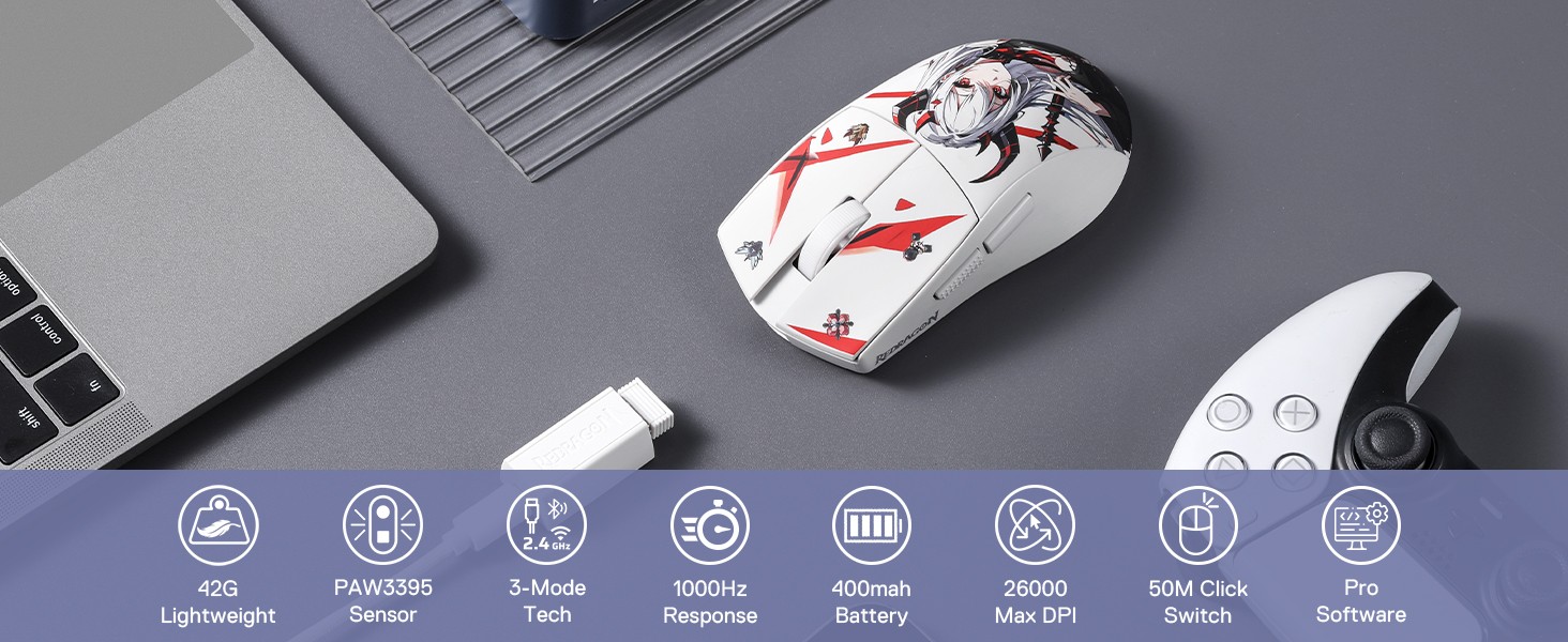 Redragon-M916AK-PRO-3-Mode-Anime-Gaming-Mouse-42G-Ultra-Light-26K-DPI-Gaming-Mouse-w-Ergonomic-Natural-Grip-Build-Full-Programmable-Buttons-Softwar-12 Redragon-M916AK-PRO-3-Mode-Anime-Gaming-Mouse-42G-Ultra-Light-26K-DPI-Gaming-Mouse-w-Ergonomic-Natural-Grip-Build-Full-Programmable-Buttons-Softwar-12