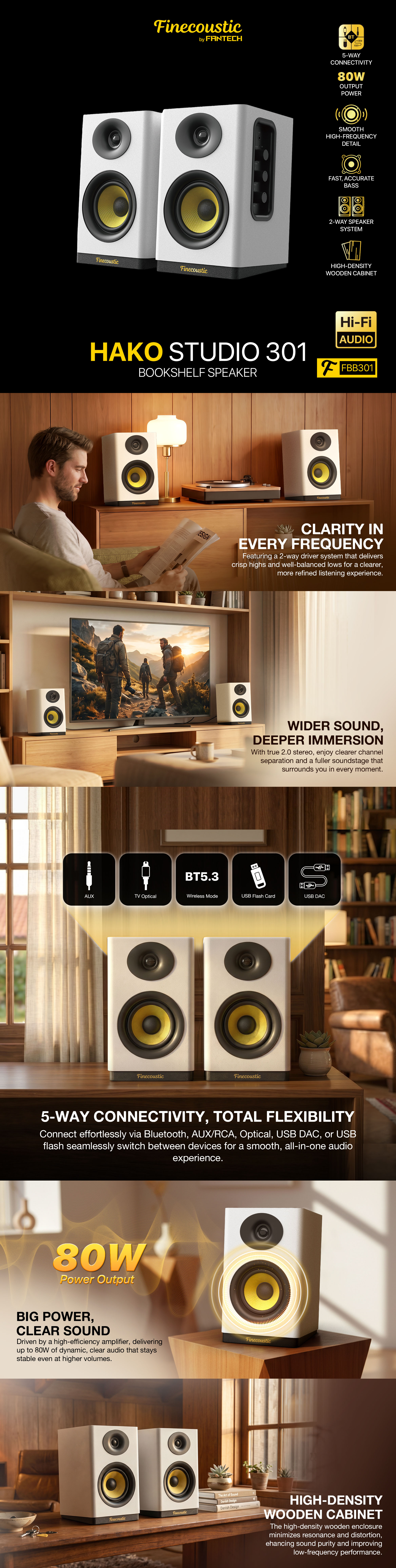 Speakers-Audio-Systems-Fantech-Finecoustic-HAKO-STUDIO-301-Hi-Fi-Bookshelf-80W-Speaker-White-SPFTFBB301WH-1