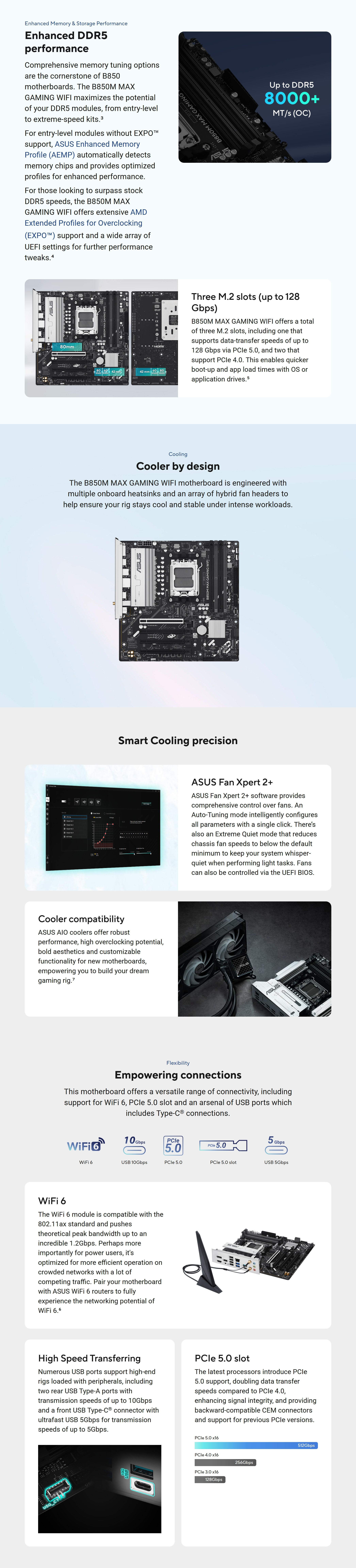 AMD-AM5-Asus-B850M-Max-Gaming-WiFi-AM5-mATX-Motherboard-B850M-MAX-GAMING-WIFI-2