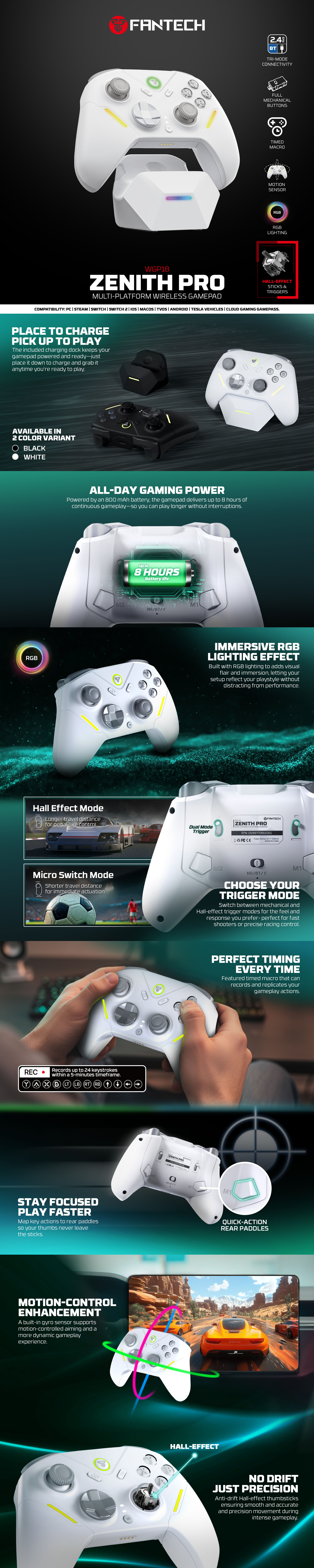 Controllers-Fantech-ZENITH-PRO-Hall-Effect-Wireless-Gaming-Controller-with-Charging-Dock-White-GAMEFTWGP18WH-1