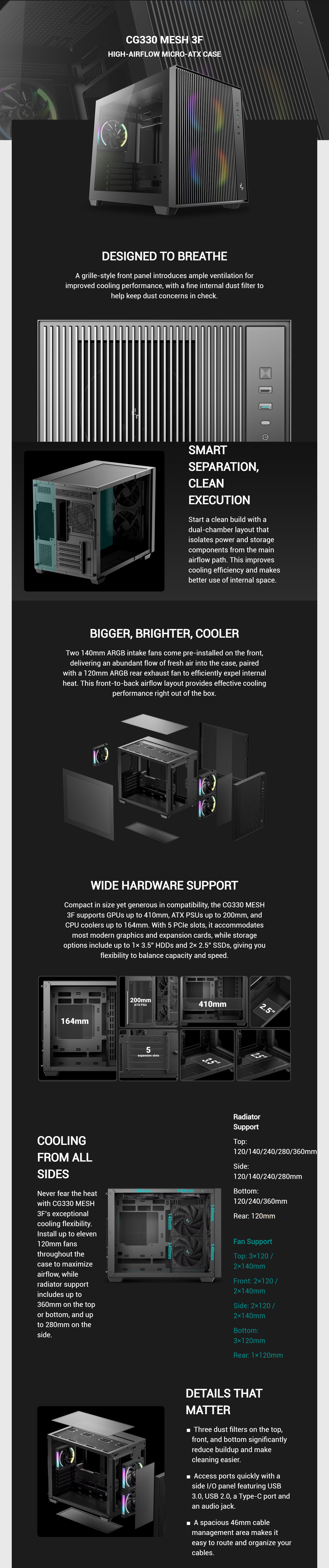 Deepcool-Cases-Deepcool-CG330-MESH-3F-Tempered-Glass-mATX-Case-Black-R-CG330MESH-BKANM3-G-1 Deepcool-Cases-Deepcool-CG330-MESH-3F-Tempered-Glass-mATX-Case-Black-R-CG330MESH-BKANM3-G-1